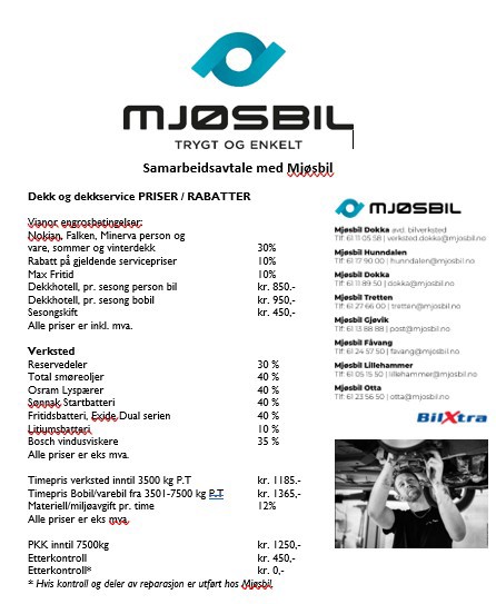 Avtale Mjøsbil